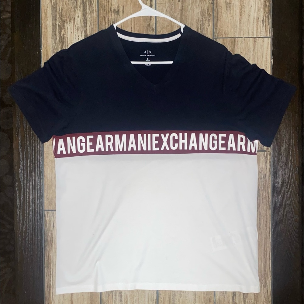 Armani Exchange, Bold Letters Logo, Men’s L, V neck